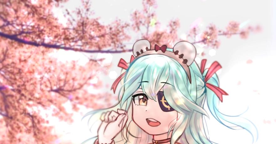 FuRuri 후루리 | 일러스트 그림 소녀 라스트오리진 lrl 벚꽃 2차창작 캐릭터 팬아트 숄더픽 | 숄더픽