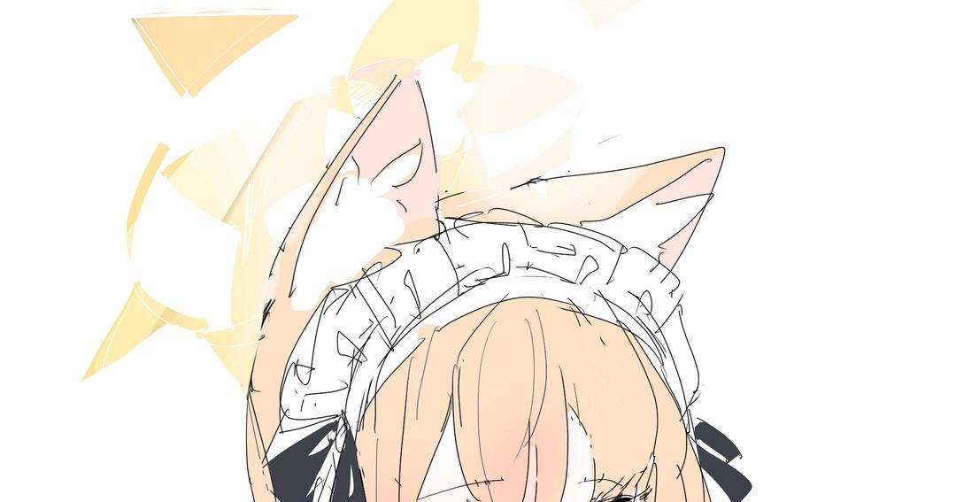 FuRuri 후루리 | 그림 2차창작 팬아트 블루아카이브 블루아카 이오치마리 숄더픽 미소녀 메이드 fururi | 숄더픽